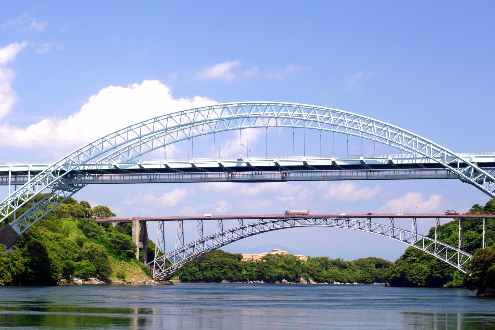 ロケ地②　西海橋公園（駐車場）と新西海橋-0