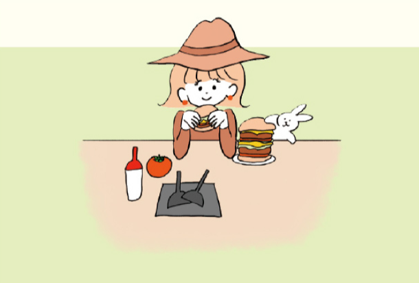 佐世保バーガー作り-1
