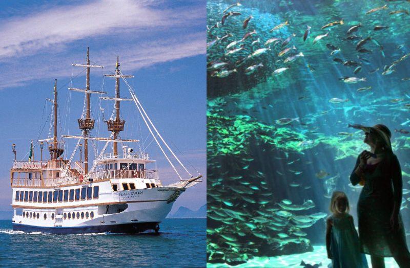 九十九島遊覧船パールクィーンペアチケット or九十九島水族館海きららペアチケット(10組様)-1