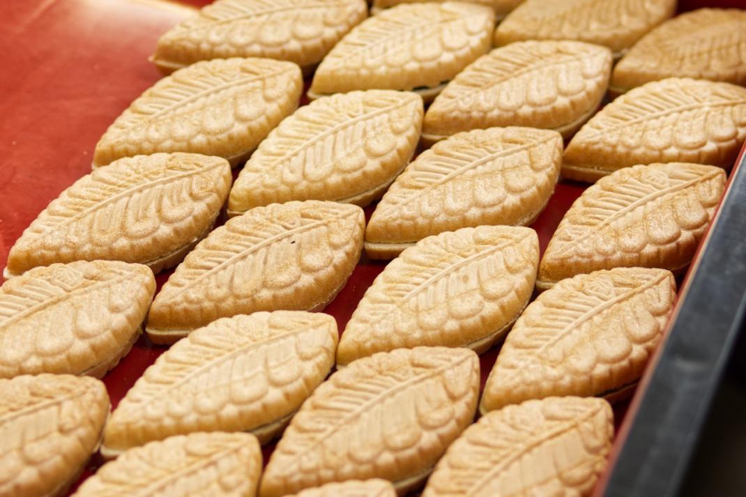 食べる「世知原茶（せちばるちゃ）」冨重製菓の茶もなか-0