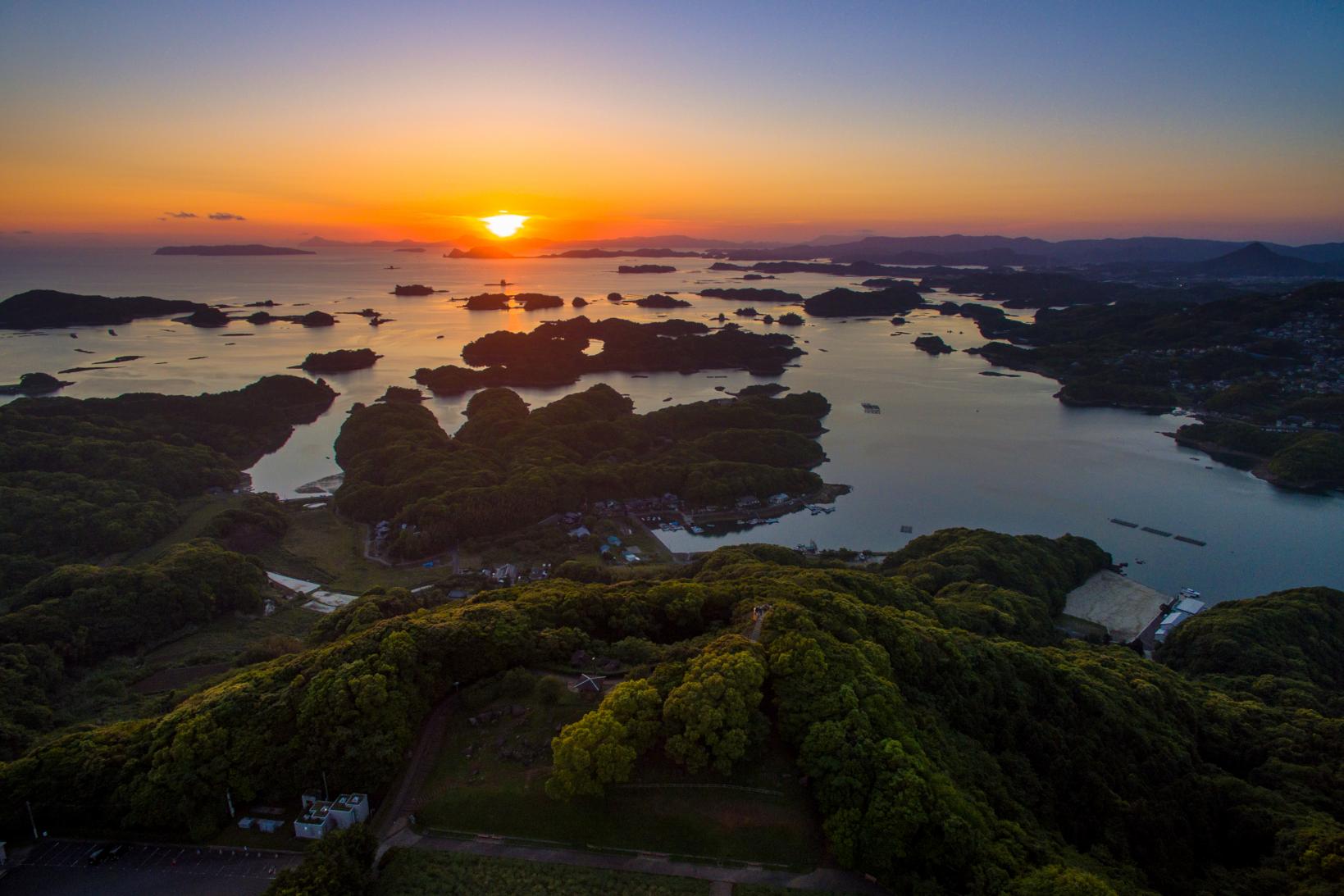 九十九島のサンセット-0
