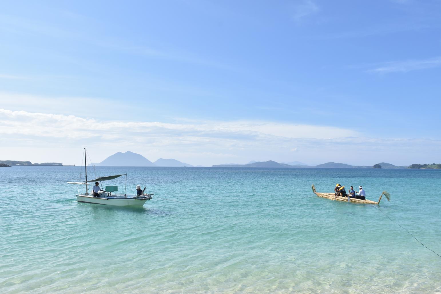 水平線が丸く見える常夏の島、海の大パノラマに感動。-0