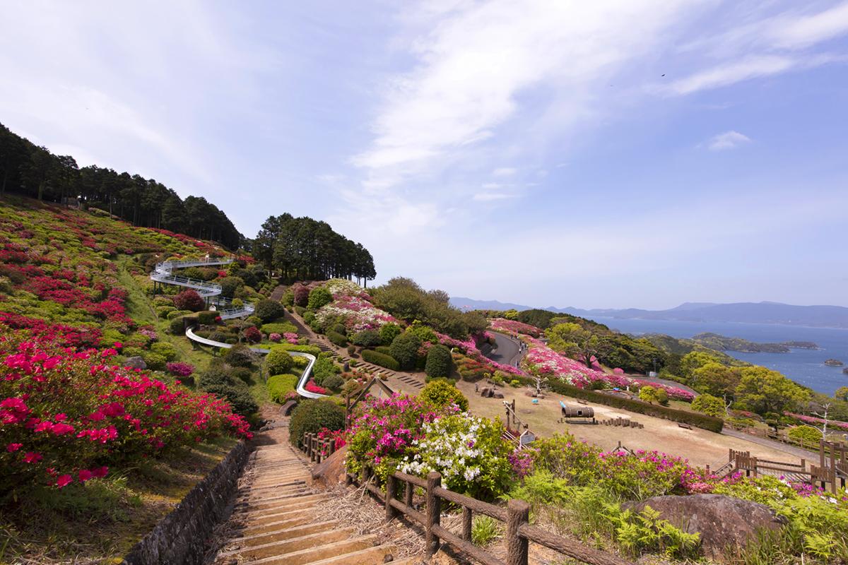 つつじと「九十九島」が織りなす絶景！「長串山公園」-1