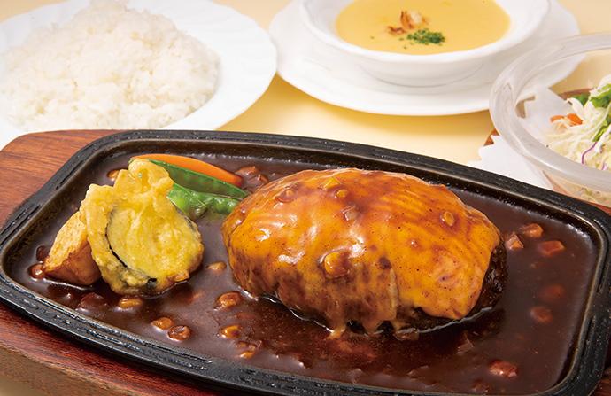 ハンバーグステーキ　スイス風-0