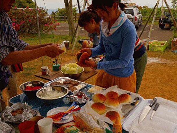 烏帽子の森 アウトドア調理にチャレンジ ハンバーガー作り！-0