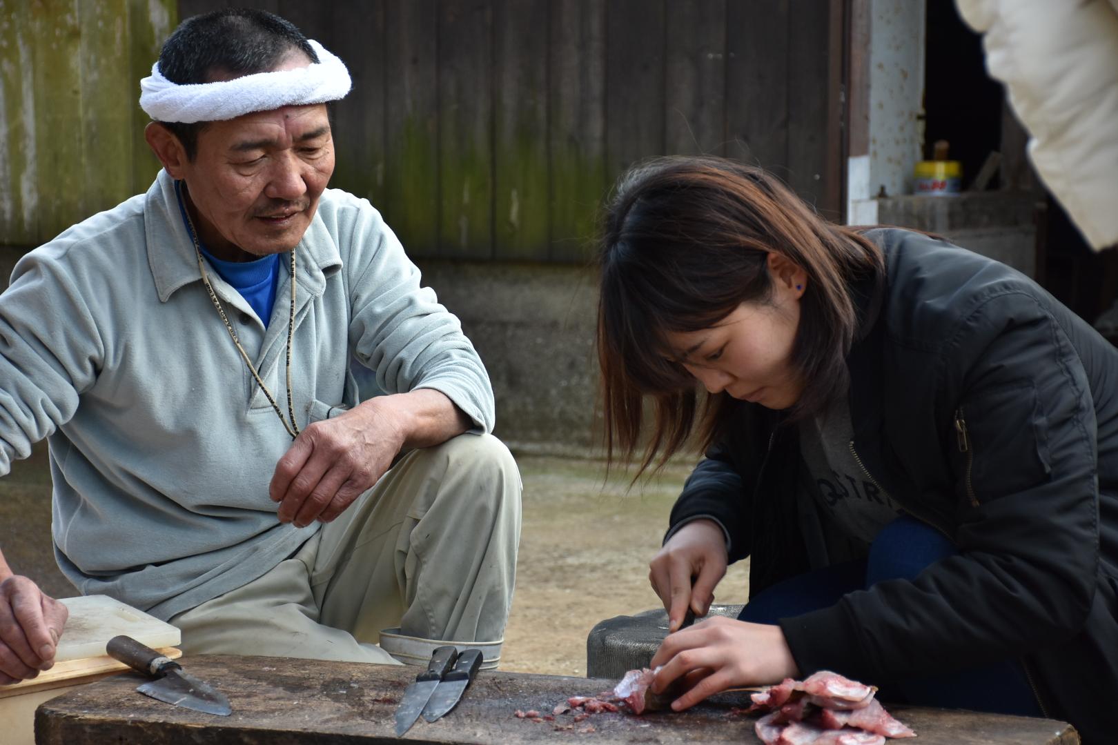 【宇久島】魚さばき体験-1