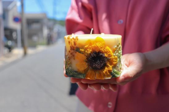 【海風旅。Experience】長崎の花を灯りに閉じ込めて。ドライフラワーで作る「ボタニカルキャンドル」体験（ティータイム付）-0