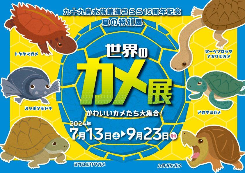 【九十九島水族館海きらら夏の特別展】世界のカメ展～かわいいカメたち大集合！～-1
